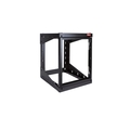 Nvent Hoffman 19" WALL MNT SWING OUT RACK, 24U, 50.6"H X 20.9"W X 24.3"D, BLACK, STEEL E19SWM25U24